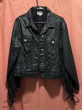 Wrangler x Fender Collab Fringe Coated Denim Jacket MEDIUM